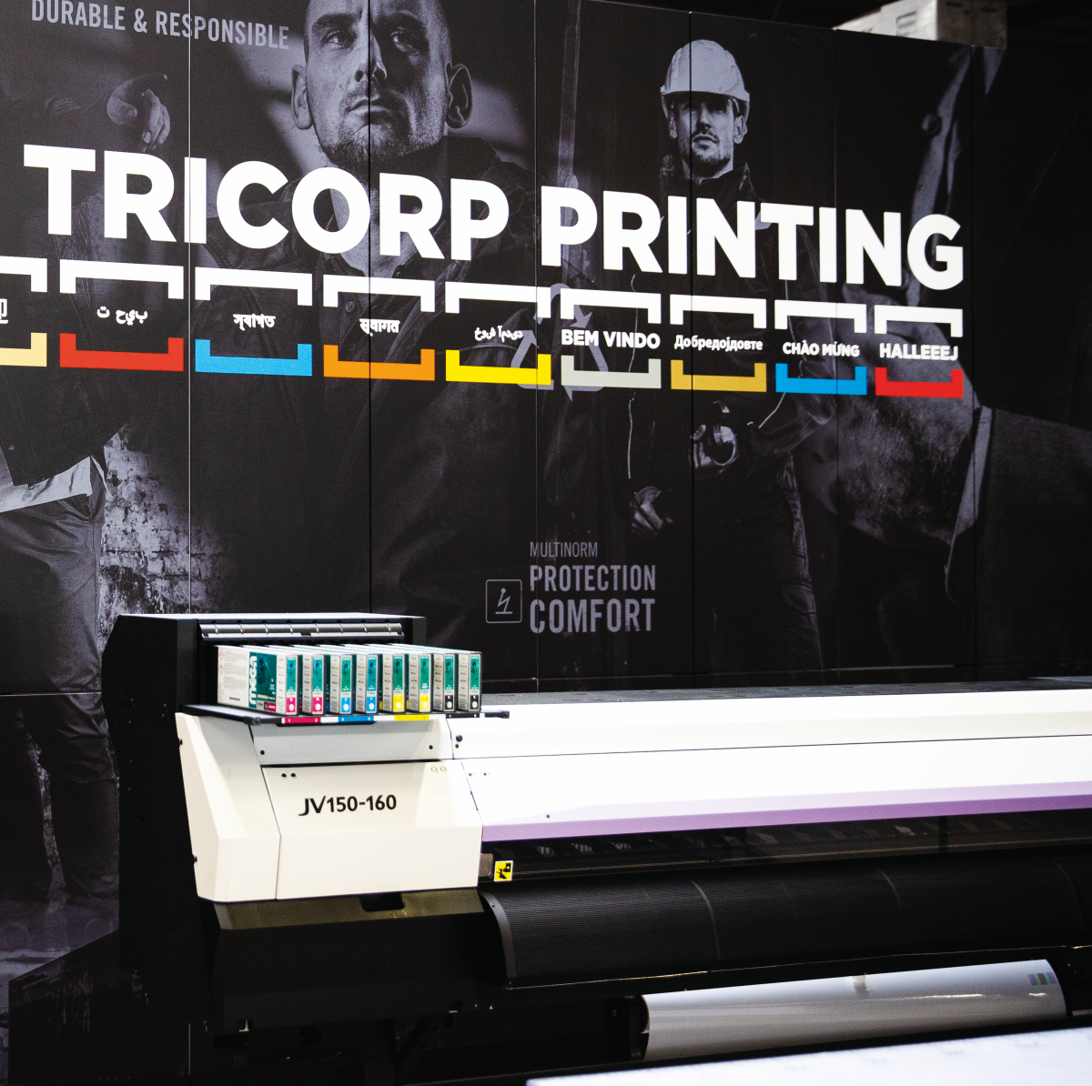 Printing and embroidering company clothing at Tricorp